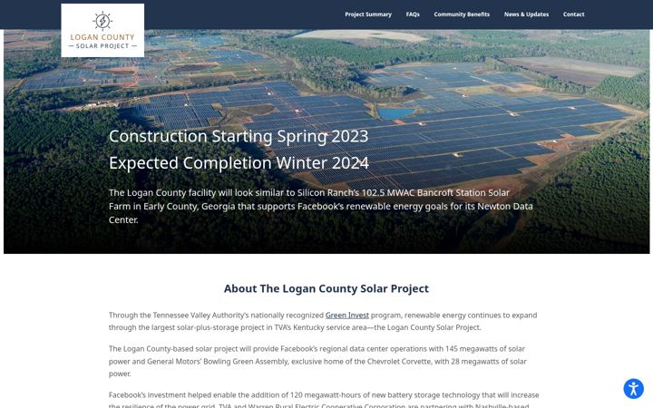 Screenshot of logancountykysolar.com