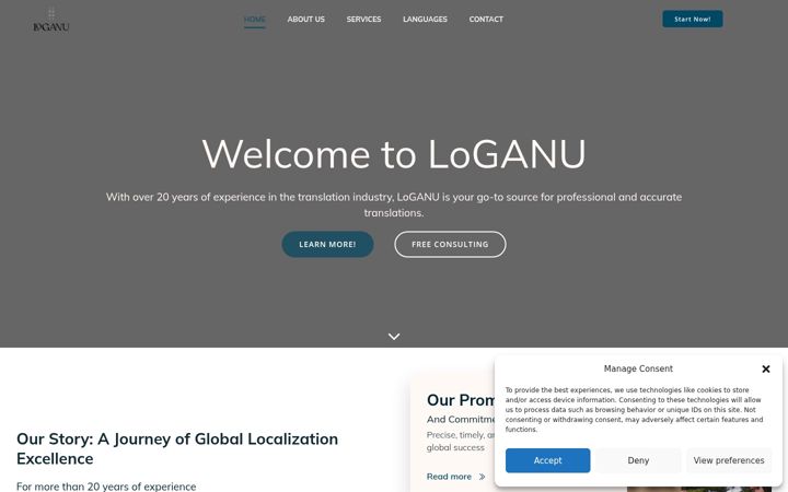 Screenshot of loganu.net