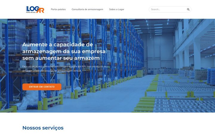 Screenshot of logarportapaletes.com.br