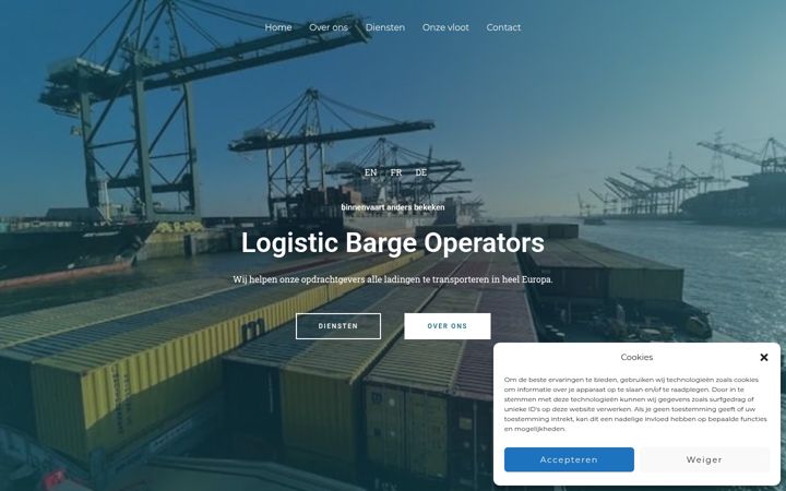 Screenshot of logbargeoperators.be