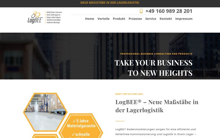 Screenshot of logbee.de