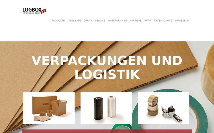 Screenshot of logbox.de