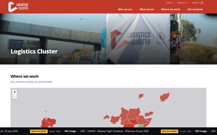 Screenshot ta' logcluster.org