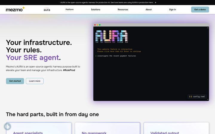 Captura de ecrã de logdna.com