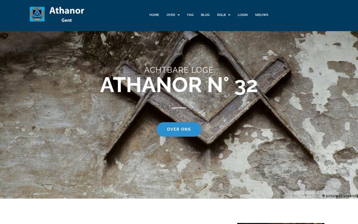 Screenshot of loge-athanor.be