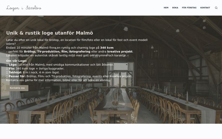 Screenshot of logenisarslov.se