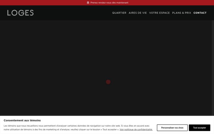 Screenshot of loges.ca