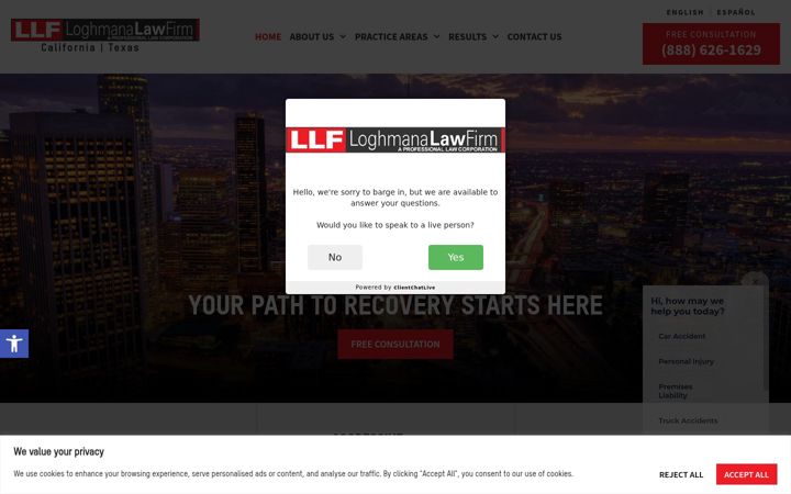 Screenshot of loghmana.com
