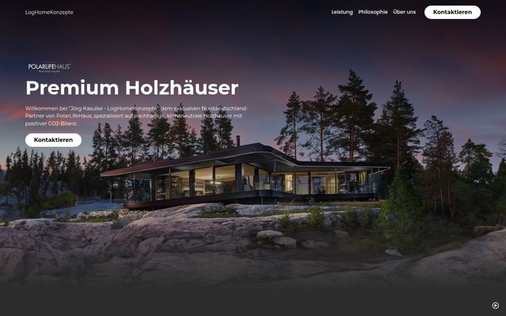 Screenshot of loghomekonzepte.de
