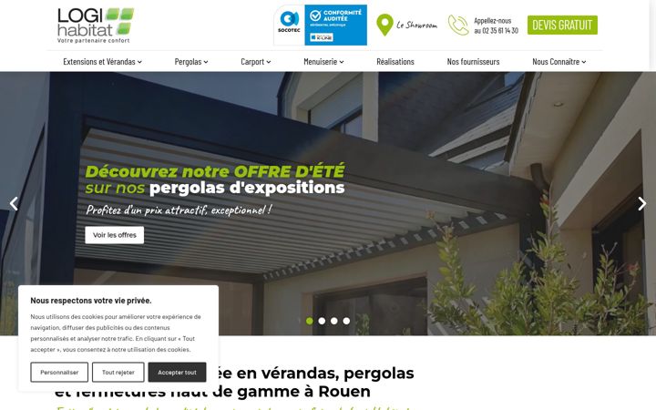 Screenshot of logi-habitat.fr