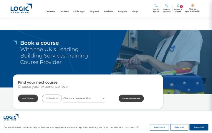 Screenshot of logic4training.co.uk