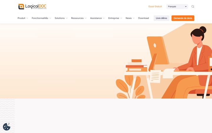 Screenshot of logicaldoc.fr
