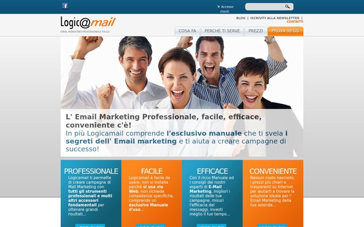 Screenshot of logicamail.com