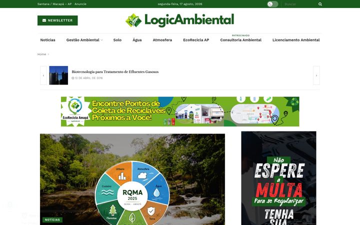 Screenshot of logicambiental.com.br