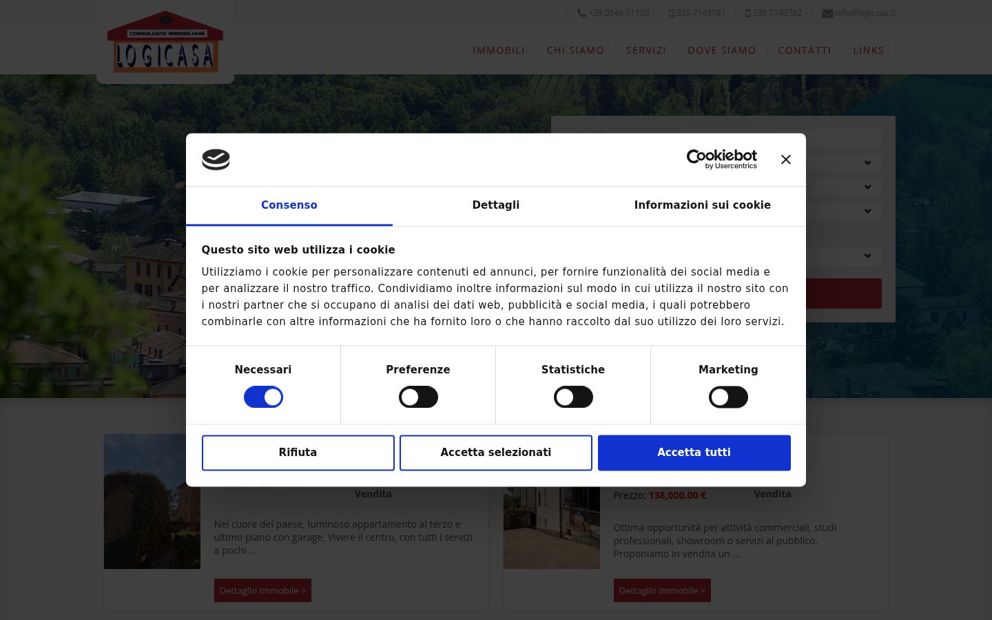Snímek obrazovky baneru souhlasu zobrazeného před jakoukoli interakcí