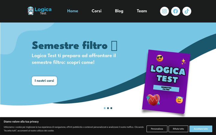 Screenshot of logicatest.it