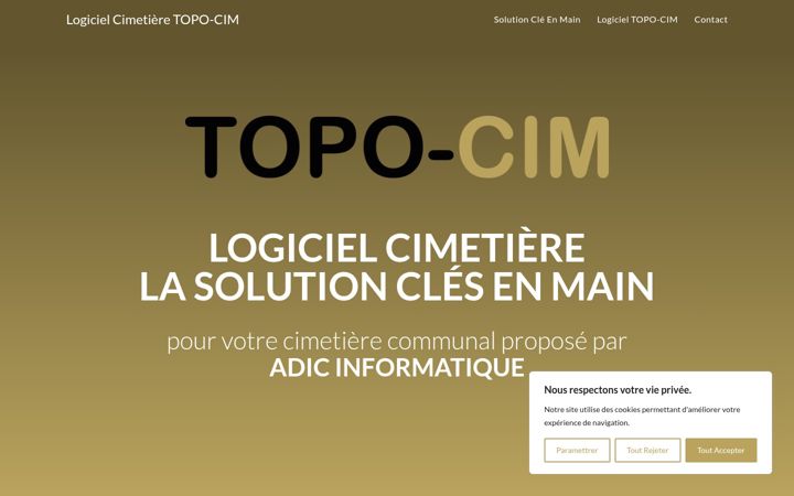 Screenshot of logiciel-cimetieres.fr