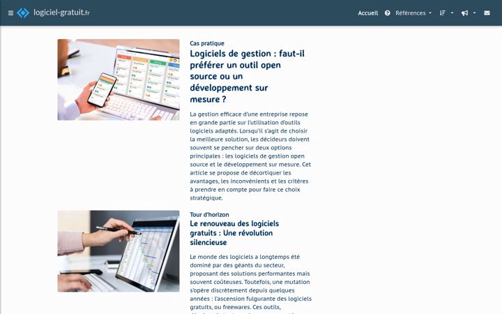 Screenshot of logiciel-gratuit.fr