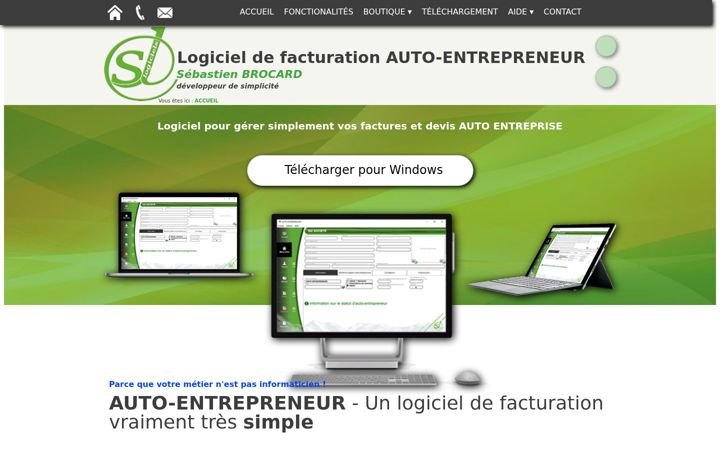 Screenshot of logiciel-pour-auto-entrepreneur.fr