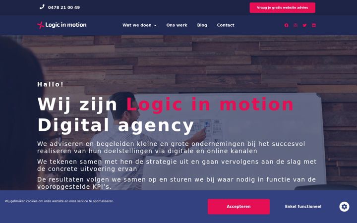 Screenshot of logicinmotion.be