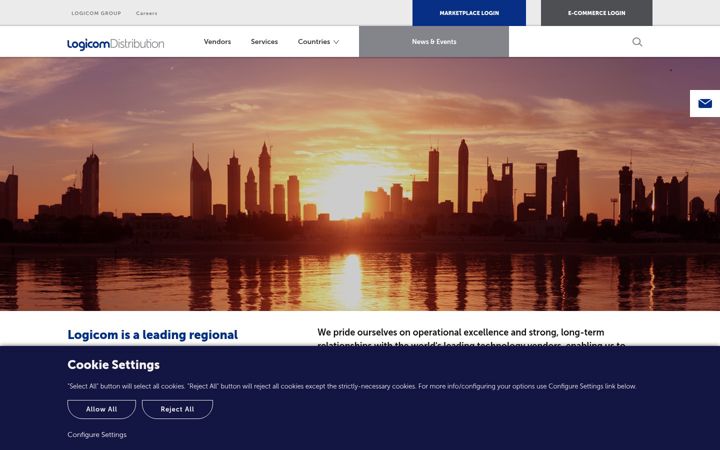 Screenshot of logicomdistribution.net