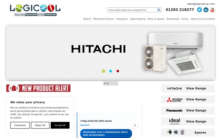 Screenshot of logicool-ac.com