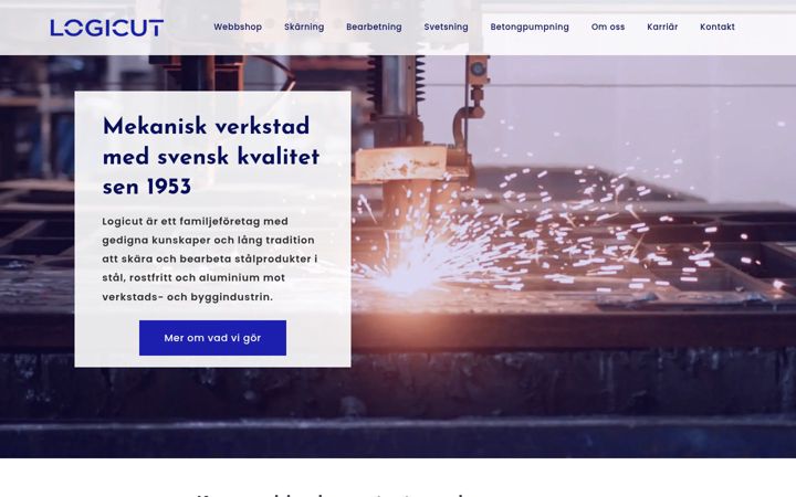 Screenshot of logicut.se