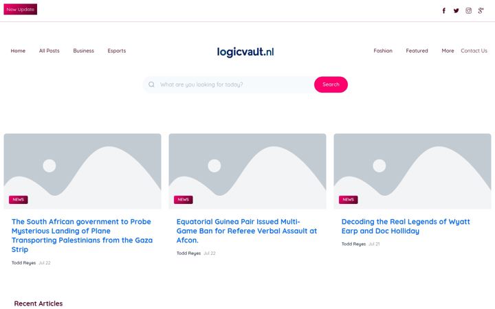 Screenshot του logicvault.nl