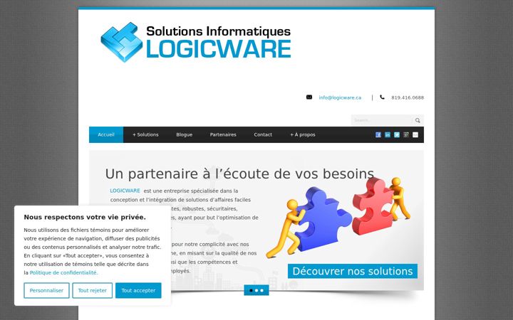 Screenshot of logicware.ca