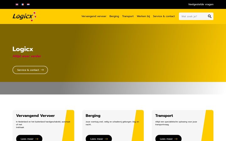 Screenshot of logicx.nl