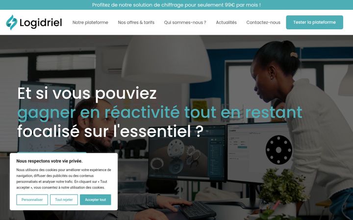 Screenshot of logidriel.com