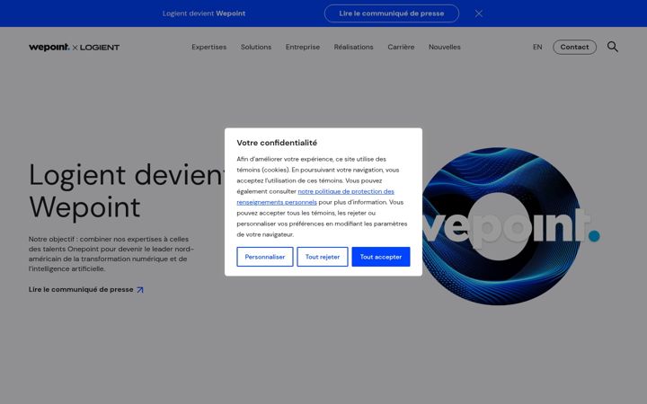 Screenshot of logient.com