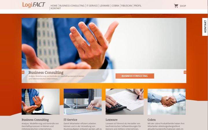 Screenshot of logifact.de