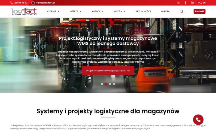 Screenshot of logifact.pl