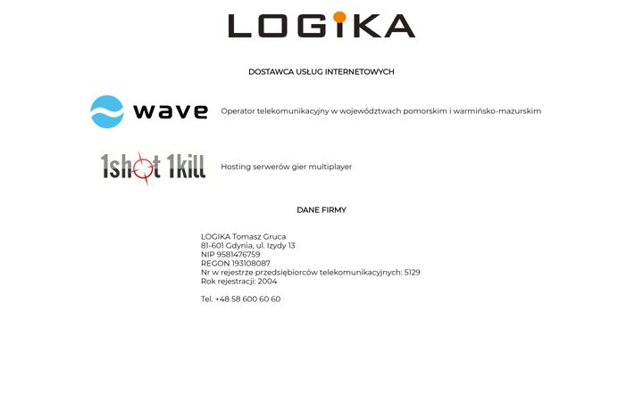 Screenshot of logika.pl