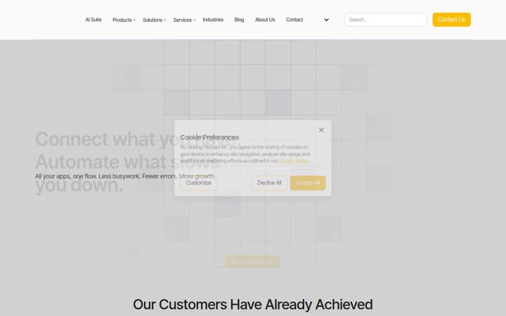 Screenshot of logiks.solutions