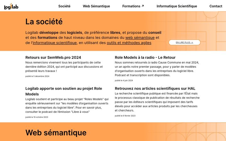 Screenshot ta' logilab.fr
