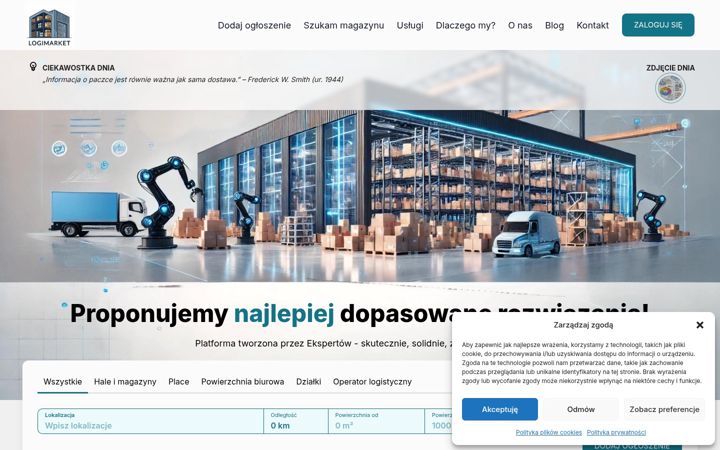 Screenshot of logimarket.pl