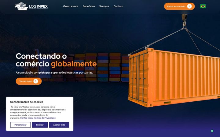 Screenshot of logimpex.log.br