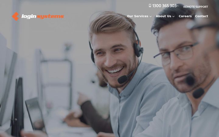 Screenshot of login.com.au