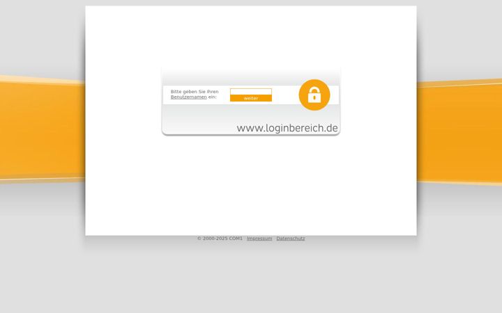 Screenshot of loginbereich.de