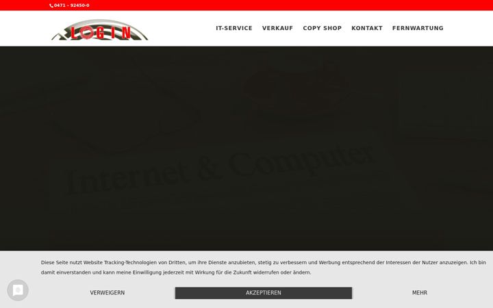 Screenshot of loginedv.de
