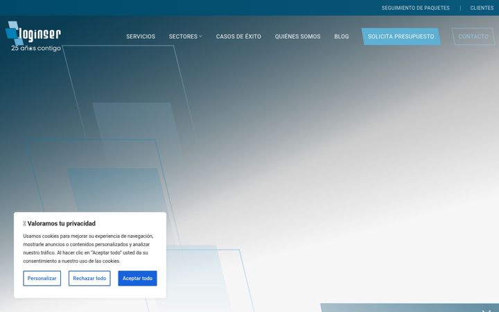 Screenshot of loginser.es