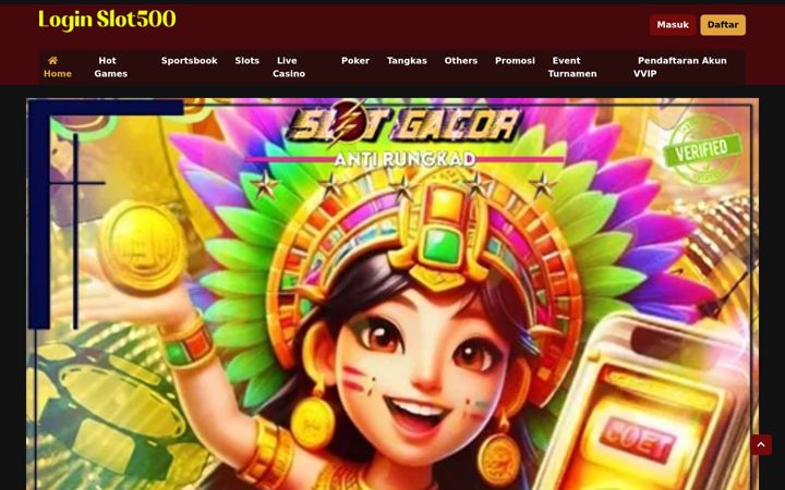 Screenshot of loginslot500.com