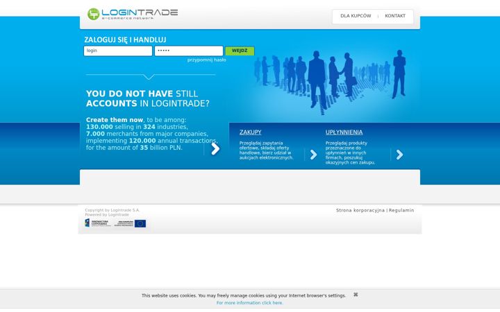 Screenshot of logintrade.net