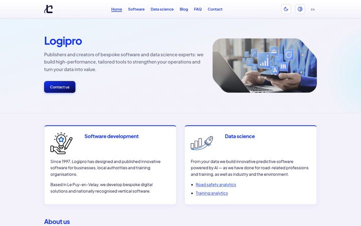 Screenshot of logipro.com