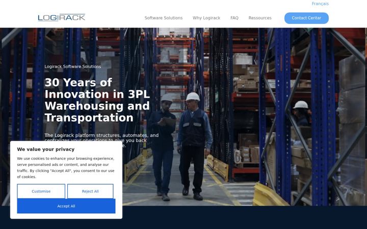 Screenshot of logirack.net