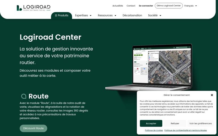 Screenshot of logiroad.fr