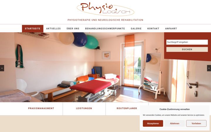Screenshot of logisch-physio.de
