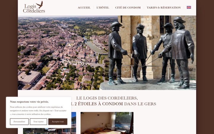 Screenshot of logisdescordeliers.com